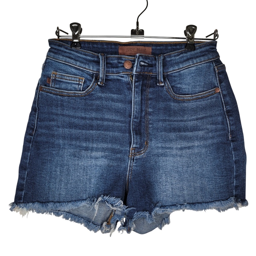 Judy‎ Blue High Waist Denim Shorts Women's S Summer Beach Boho Boutique Cutoff